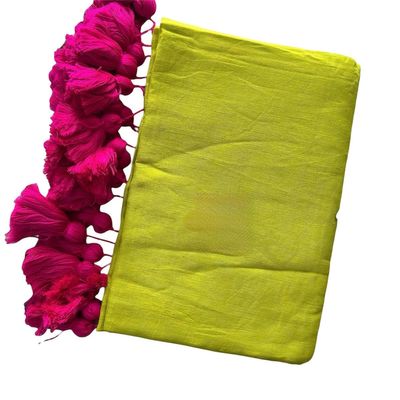 MISHABOUTIQUE Women's Khadi Cotton Saree With Border