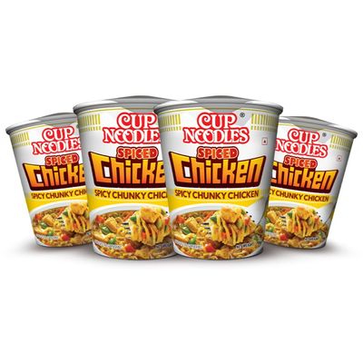 Cup Noodles Spiced Chicken, 70 gram (Pack of 4)