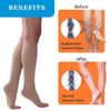 EZYFIT Imported Class II Cotton Compression Stockings Below Knee for Varicose Veins | Varicose Veins Stockings For Men and Women | 22-35 mm/Hg (Medium) view 2