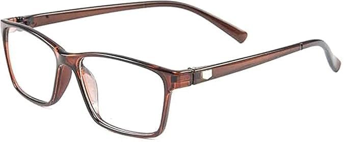 LENS Need Blue Cut Bifocal Reading Glasses For Men & Women Premium Blue Cut Blue Ray Anti Glare UV 420 Square Frame Brwn(Distance (0) Reading +1.00 TO +3.00) (Distance Plano (0) Power/Reading +2.50)