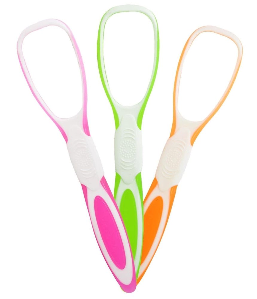 Vachi Plastic Tongue Cleaner/Tongue Scraper for Healthy Oral Care and Adults Kids, Easy to Use, Help Fight Bad Breath Travel Friendly (Set Of 1)