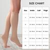 DJ Compression Emported class Stocking I Men & Women I Fabric Cotton I Below Knee For Varicose Veins I Graduated compression I Oedema during Pregnancy or cardiothoracic surgery I 23-32mm/Hg I (MEDIUM) view 4