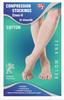 DJ Compression Emported class Stocking I Men & Women I Fabric Cotton I Below Knee For Varicose Veins I Graduated compression I Oedema during Pregnancy or cardiothoracic surgery I 23-32mm/Hg I (LARGE) view 1