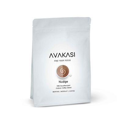 Avakasi Decaf Nudge 50% Decaffeinated ground Coffee blend Pouch (Espresso Machine), 150gms