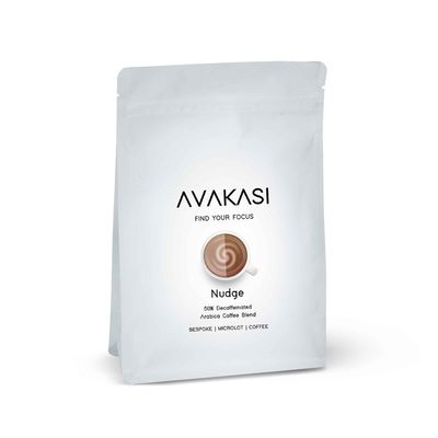 Avakasi Decaf Nudge 50% Decaffeinated ground Coffee blend Pouch (Pour over), 150gms