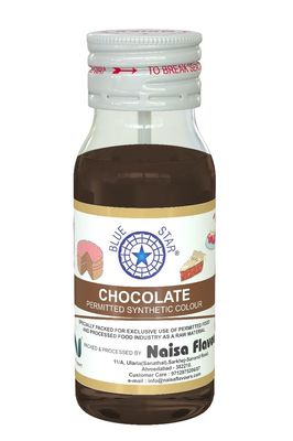BLUESTAR ASIAN CHOCOLATE SYNTHETIC LIQUID FOOD COLOUR 20ML PACK OF 10