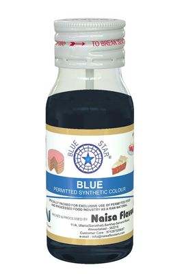BLUESTAR BLUE SYNTHETIC LIQUID FOOD COLOUR 20ML PACK OF 10