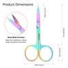 Feelhigh Small Straight Tip Nose Hair Scissor for Grooming, Stainless Steel Multi-Purpose Beauty Grooming Scissors for Facial Hair Removal and Hair Mustache Beard Eyebrows Ear Nose Trimming (3) view 2