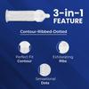 Dasutra Max Pleasure Dotted Condoms For Men | 5 in 1 Multi-Textured Lubricated | Enhanced Pleasure For Both | 3 in Each Pack. (Vanilla, Pack of 10) view 2