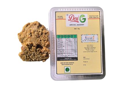 Desi G Spical Jaggery Cubes 500gms [Pure, Natural, No Preservatives Added], Jaggery Cube, Gud Jaggery, Desi Jaggery
