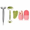 3D Manual Roller Face Body Massager With And Anti Aging Natural Jade Stone Roller Msagger With Gua Sha Tools for Face and Body Massager (3D Roller & Stone) view 1
