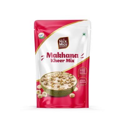 Nickmics Makhana Kheer Mix- 250g | Instant Indian Sweet & Dessert & Nutrient-Rich | Perfect for Everyday & Special Occasions | Ready-to-Cook | Pure Veg