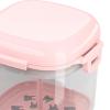 LOOM TREE Denture Cleaner Case with Lid with Strainer Basket Denture Cup for Elderly Gift Pink | Oral Care | Denture Care view 1