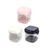 LOOM TREE Denture Cleaner Case with Lid with Strainer Basket Denture Cup for Elderly Gift Pink | Oral Care | Denture Care view 3