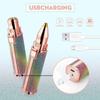 Blue Denko * Portable 2 IN 1 Eyebrow Trimmer For Women, Facial Hair Remover For Women, Face, Lips, Nose Hair Removal USB Charageable Trimmer with Light(Multi)-Rainbow Design. view 3