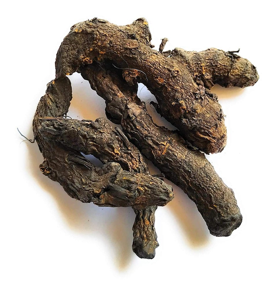 AB WORLD CLASS Kaali Haldi Black Turmeric 10 Pieces (Naturally Dry) for Puja