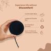 bbold Reusable Menstrual Disc for Women | 12 Hrs Leak-Proof Protection | FDA Approved Soft Medical-Grade Silicone | Rash-Free, Eco-Friendly, Odor-Free Period Comfort - With Stem (Small, Black) view 4