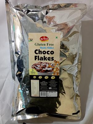 Bewell - Gluten Free Choco Flakes 1kg | Multigrain & Soy Free Choco flakes