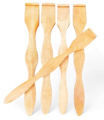 Eco Gree Tongue Cleaner Handmade Neem Wood Tongue Scraper for Fresh Breath Odour Free Mouth Pack of 5