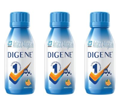 Digene Orange 200ml x Pack of 3