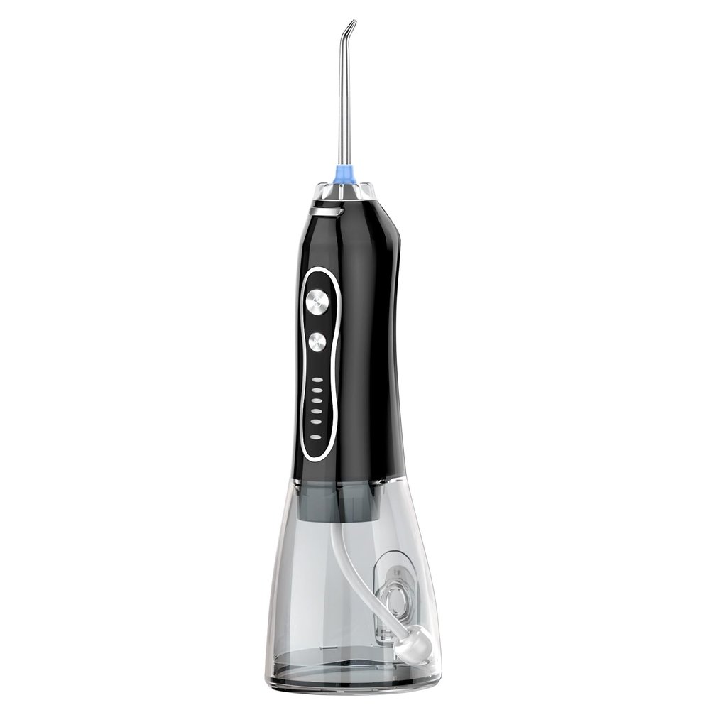 Water Flosser for Teeth Cordless, H2ofloss Oral Irrigator Dental with 5 Modes and 6 Jets, 300ML USB-C Tooth Flosser for Brace Care, Dental Jet Flosser for Travel/Home 30-Day Use