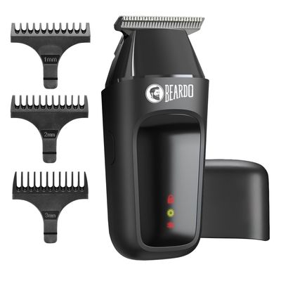 Beardo Apex Go Trimmer for Men - 80-Min Run Time - Powerful 5500 RPM motor - Compact Travel-Friendly Design - Self-Sharpening Blades, 3 Comb Attachments, Type-C Charging, Digital Display | Gift For Brother & Friends