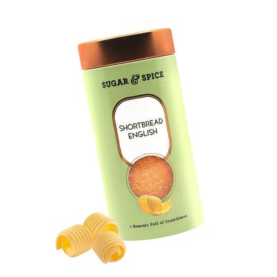 Sugar & Spice Premium English Shortbread Cookies - Irresistibly Sweet and Buttery Treats (16 Pieces) Off-white