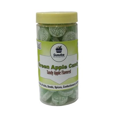 Gunvika Green Apple Candy Toffee Candy | Flavored Sugar Candy | Sweet Candy Pack for Kids | Sugar Boiled Candy (200 gm)
