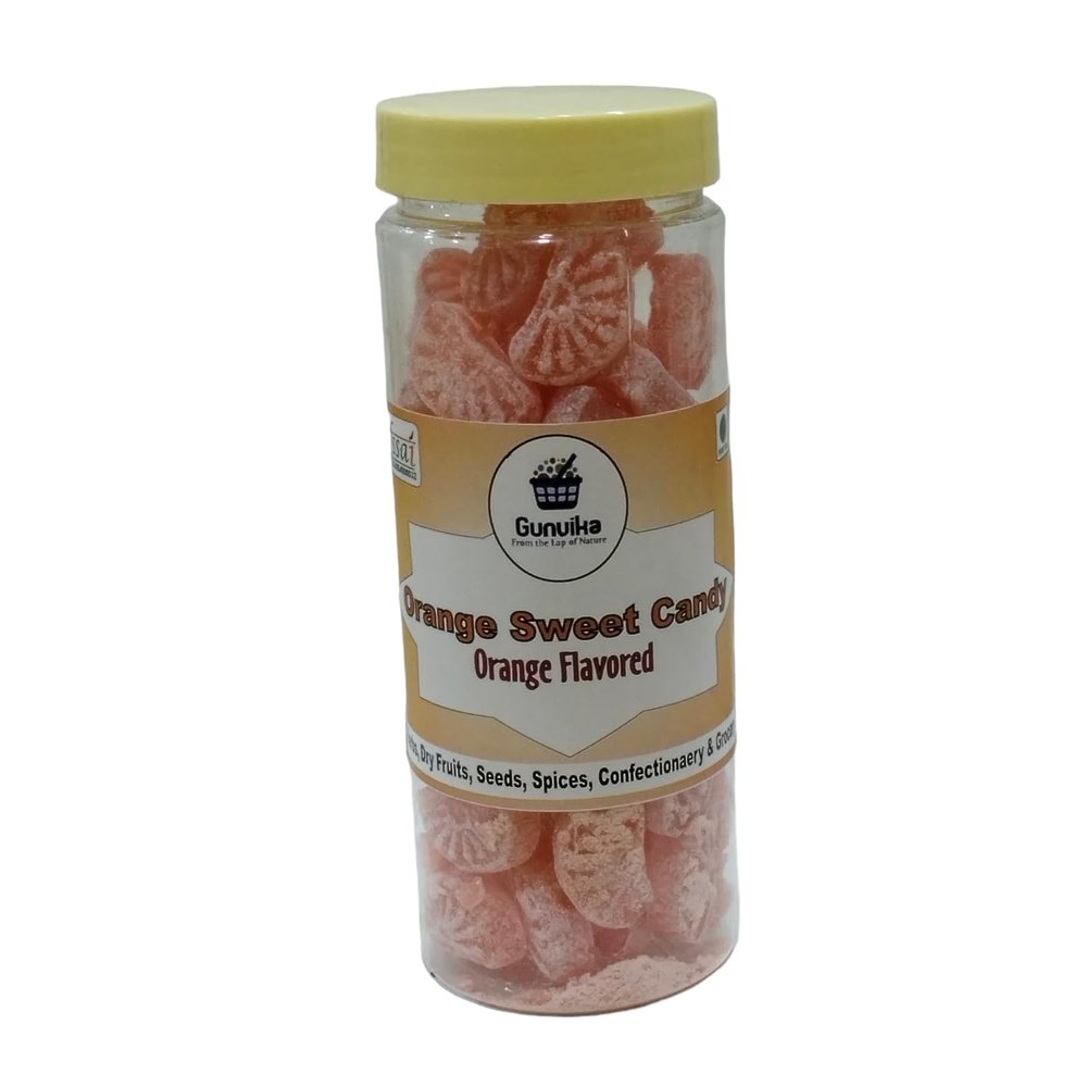Gunvika Orange Candy | Flavoured Sugar Candy | sweet candy pack for kids | Sweet & Tangy Candy Tangy Candy (200 gm)