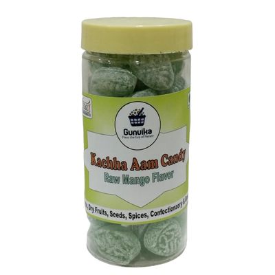 Gunvika Kachcha Mango Candy | Kachi Keri | Kaccha aam | Raw mango flavoured | Sugar Boiled Candy (200 gm)