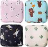 AASAISH Sanitary Napkin Storage Bag, 2Pcs Zipper Menstrual Pad Bag Portable Sanitary Napkin Storage Tampons Holder for Purse First Period Kit for Teen Girls Store Sanitary Pads for Women. view 1