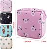 AASAISH Sanitary Napkin Storage Bag, 2Pcs Zipper Menstrual Pad Bag Portable Sanitary Napkin Storage Tampons Holder for Purse First Period Kit for Teen Girls Store Sanitary Pads for Women. view 2