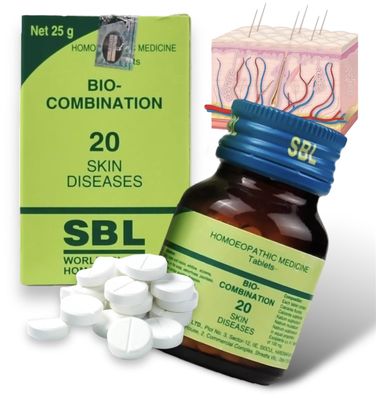 Dr Reckeweg Bio Combination 20 Skin_Disease (20g) - Set of 1 Bottle