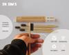 Dr Sim's Bamboo Toothbrush with Charcoal Activated Soft Bristles for Efficient Cleaning & Teeth Whitening | Non-Toxic, Sustainable, Vegan, Anti-Microbial (Pack of 4 for Family, Charcoal Black) view 3
