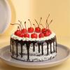 FlowerAura Premium Combo of Fresh Live 10 Mix Rose Flower Bouquet With Delicious 500g Cherrish Black Forest Cake For Birthday | Anniversary | Valentine's Day | New Year | Christmas (Same Day Delivery) view 2