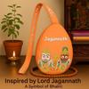 Vrindavanstore.in Premium Gomukhi Jaap Bag with jagannath Baldev subhadra Print | Comfortable Chanting Bag for Daily Mantra Meditation | Soft Silk Fabric | Ideal for Devotional Practice view 2