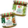 Add Me Combo Pickle | Dry Mango Pickle 300g (Aam ka Achar) and Green Stuffed Chilli 300g Pickles (Hari Mirch ka Bharua Achaar) | Home made indian achaar | 300 Gm each| Pack of 2 view 1