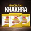 Euro Nachani Khakhra 180Gm Pack Of 4 |Roasted Not Fried | Cholesterol Free | Zero Transfat |Vacuum-Sealed for Freshness | Authentic Gujarati Snack, Ideal for Tea Time | Healthy Millet Khakhra Options view 2