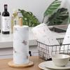 SRzone Non Woven Reusable and Washable Kitchen Printed Tissue Roll Non-stick Oil Absorbing Paper Roll Kitchen Special Paper Towel Wipe Paper Dish Cloth Cleaning Cloth 50 sheets pack of 1 view 2