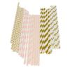 CALANDIS 25 Pieces Biodegradable Paper Drinking Straws for Wedding Birthday Party 7 view 2
