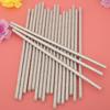 CALANDIS 20 Shiny Silver Paper Straws Kids Birthday Tableware view 4