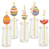 CALANDIS 24 Pieces Decorative Straws Party Decoration for Holiday Birthday Wedding view 4