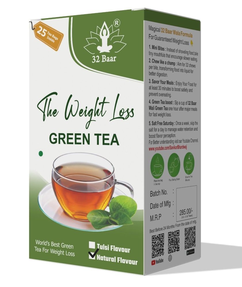 32 Baar Natural Flavour Tea Bags