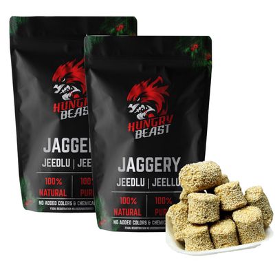 Fresh and Healthy Home Made Bellam Nuvvula Jeedlu | Fresh Home Made Jaggery White Till Candy | Bellam Jeedlu - 200 Grams (Pack of 2)