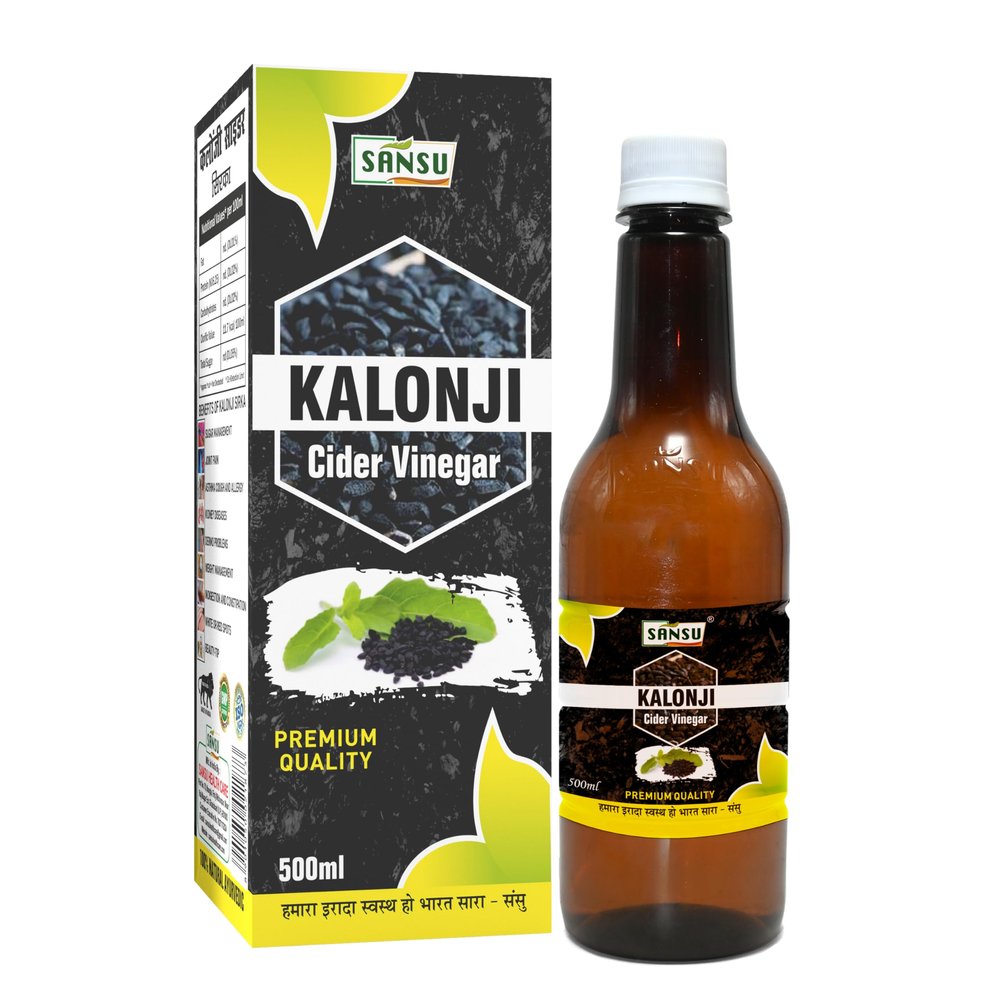 SANSU Kalonji vinegar, Kalonji Ka Sirka, Black Cumin Vinegar, Kalongji ka sirka 500ml