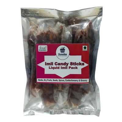 Gunvika Imli Candy Sticks - Natural Tamarind Sweets Chulbuli Imli Pulp Red Imli (200 gm)