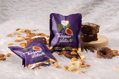 Jaiccha Ghasitaram Gifts Sugarfree Anjeer Bites Pouches Pack of 5|Sugar Free Sweets|Diabetic Friendly|Diwali Sugar Free Sweets Box