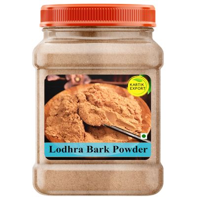 Kartik Export Lodhra Bark Powder | Lodhra Ki Chaal Powder - 1KG
