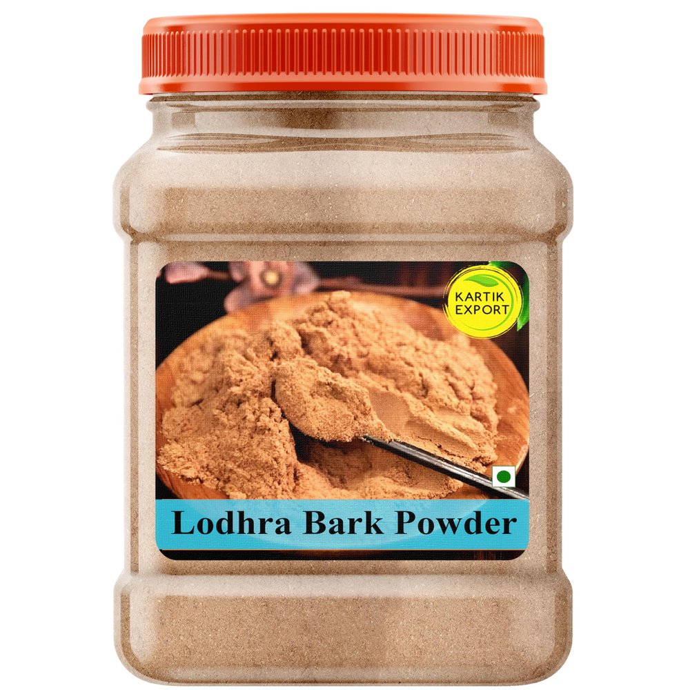 Kartik Export Lodhra Bark Powder | Lodhra Ki Chaal Powder - 1KG