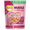 Saffola Muesli Fruit & Nut Berry Crunch with Flavour Pops, 700 gm | 15 in 1 Fruit and Nuts, Seeds, Millet & more | Cereals for breakfast rich in wholegrain, protein, fibre view 1